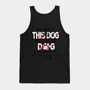 Dog  Motif For Women dog motif with dog saying Tank Top